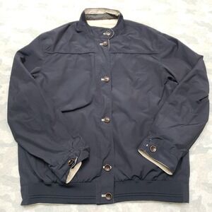 Enzo Tovare Jacket Mens XL Black  Reversible Button Long Sleeve